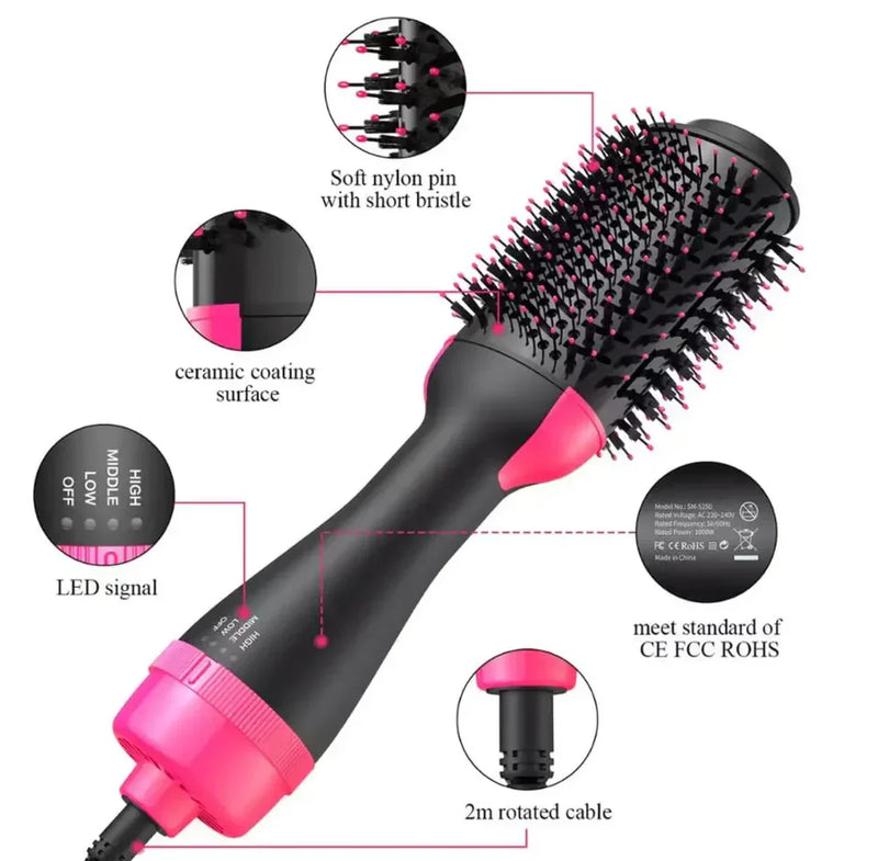 Shopnio 3 in 1 Hot Air Brush (Dryer + Styler)