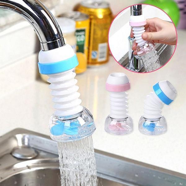 Shopnio Kitchen Shower Splash Fan Faucet Water-saving Filter Tap Nozzle Extended