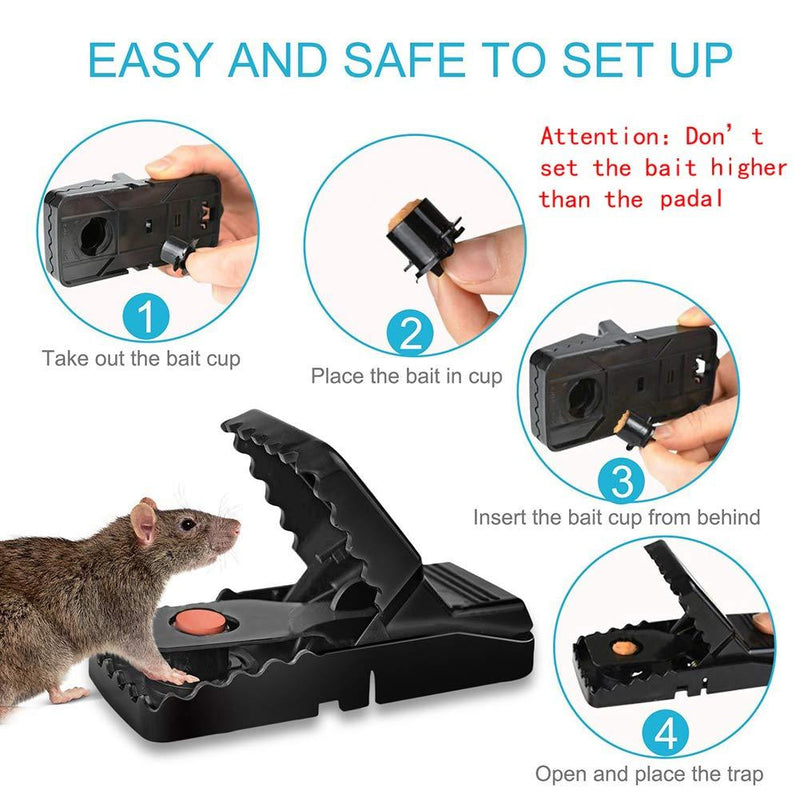 Shopnio Heavy Duty Plastic Mouse Trap Rat Catcher