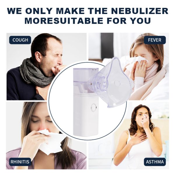 Shopnio Portable Nebulizer for Asthma Inhaler – Handheld Medical Device for Kids and Adults (Cell Operated)